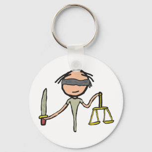 Lady Justice Keychain