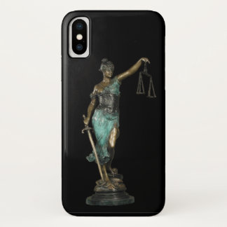 Lady Justice on Black Velvet Case-Mate iPhone Case