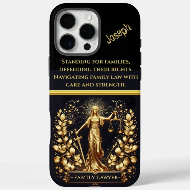 Lady Justice Symbolizes Law and Family Rights Case-Mate iPhone Case (Back)