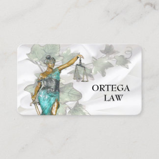Lady Justice Template Business Card