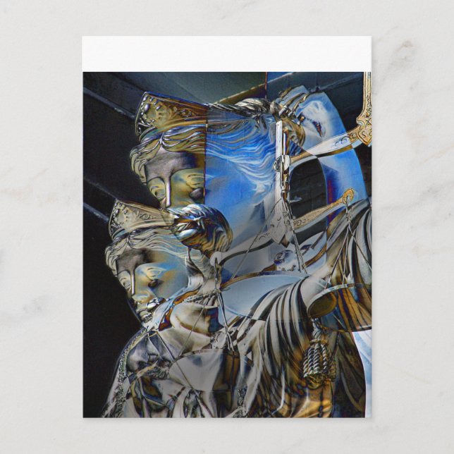 Lady Justice with Balance Scales Postcard (Front)