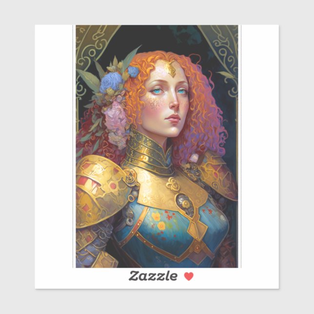 Lady Knight Warrior Armour Fantasy Art (Sheet)
