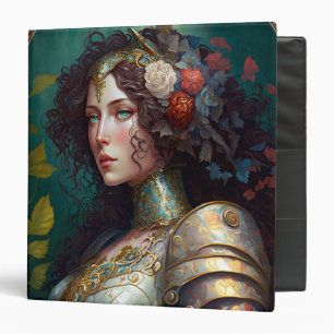 Lady Knight Warrior Armour Fantasy Art Binder
