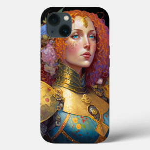 Lady Knight Warrior Armour Fantasy Art iPhone 13 Case