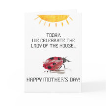 Lady (ladybug) of the House- Mother's Day Card