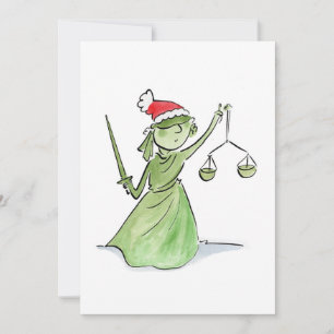 Lady Liberty at Christmas Invitation