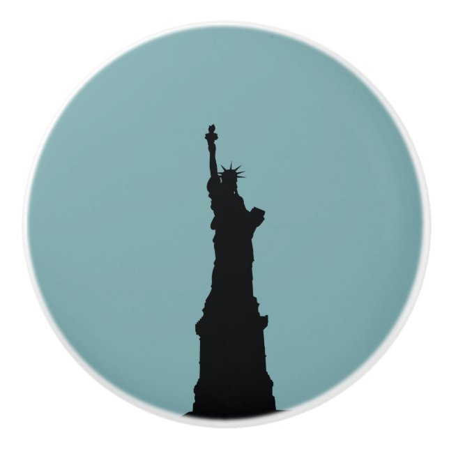 Lady Liberty Ceramic Knob (Front)