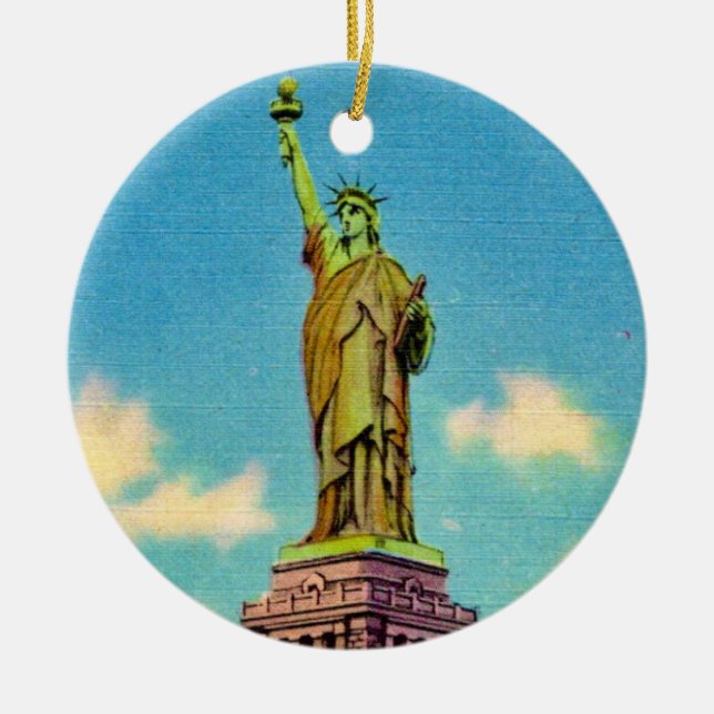 Lady Liberty Ceramic Ornament (Front)