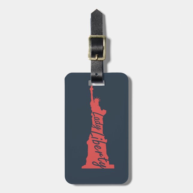 Lady Liberty Luggage Tag (Front Vertical)