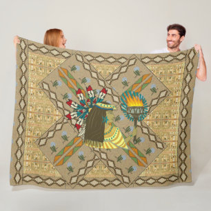 "Lady Liberty of the West" Fleece Blanket