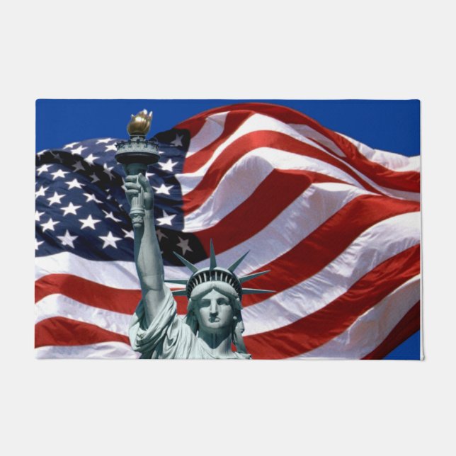 Lady Liberty, Old Glory Doormat (Front)