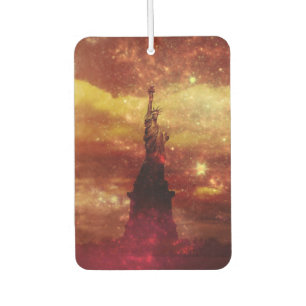 Lady Liberty red and yellow stars Air Freshener