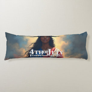 Lady Liberty Reimagined – A New Face of Freedom Body Pillow
