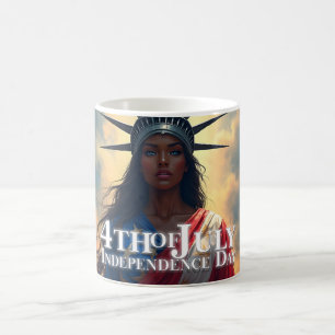 Lady Liberty Reimagined – A New Face of Freedom Magic Mug