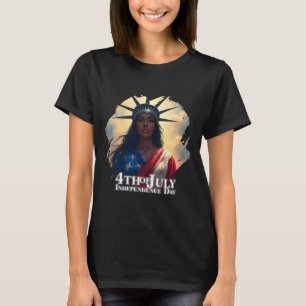Lady Liberty Reimagined – A New Face of Freedom T-Shirt