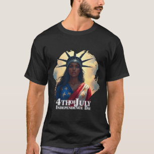 Lady Liberty Reimagined – A New Face of Freedom T-Shirt