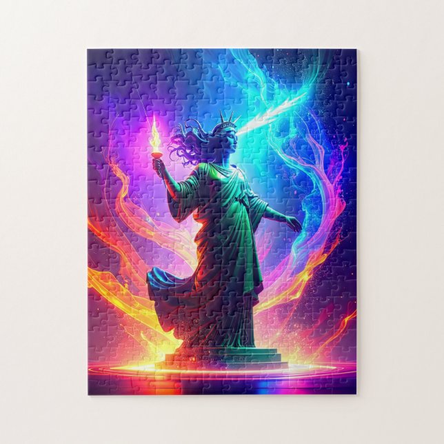 Lady Liberty Restoring Our Nation's Freedoms Jigsaw Puzzle (Vertical)