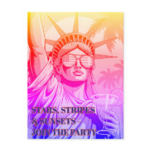 Lady Liberty Toasts the 250th—Party Invite