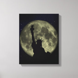 Lady Liberty's Moon Canvas Print