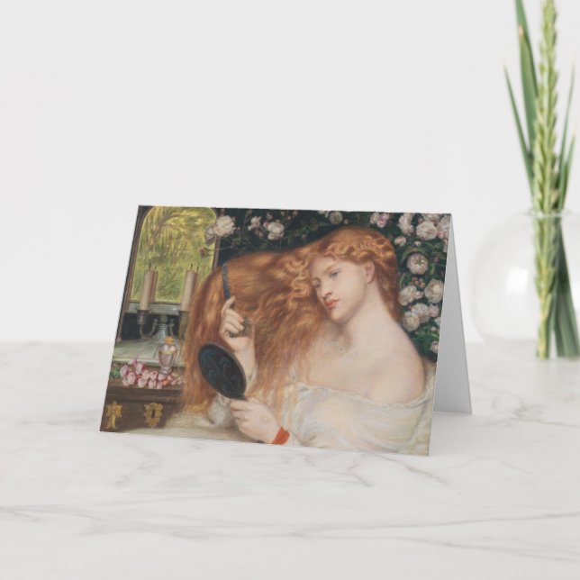 Lady Lilith 19th Century Rossetti Painting Card (Front)