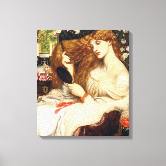 Lady Lilith (Stunning Beauty with Long Red Hair) Canvas Print (Front)