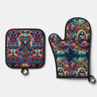 Lady Lilith vanity tray Oven Mitt & Pot Holder Set