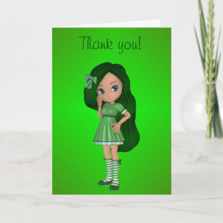 Lady Lime Carte de remerciements