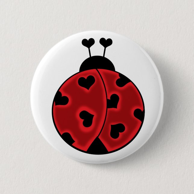 Lady Love Bug Button (Front)