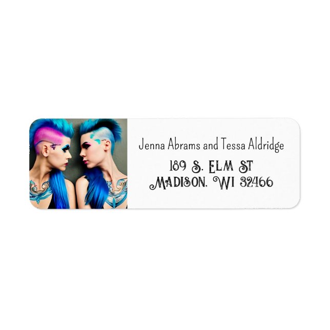 Lady Love | LGBTQ+  Couple AI Art (Front)