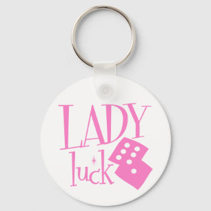 Lady Luck Dice Keychain