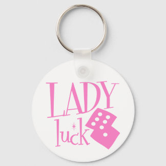 Lady Luck Dice Keychain