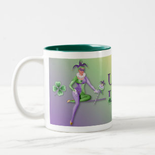 Lady Luck Harlequin Two-Tone Coffee Mug