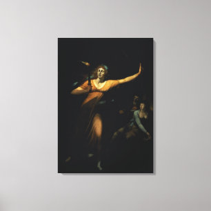 Lady Macbeth Sleepwalking, 1783 (oil on canvas) Canvas Print