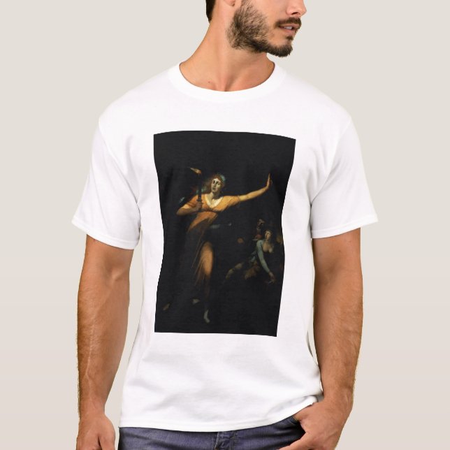 Lady Macbeth Sleepwalking, 1783 (oil on canvas) T-Shirt (Front)