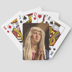 Lady Madonna Praying (Virgin Mary) (Christian Art) Playing Cards