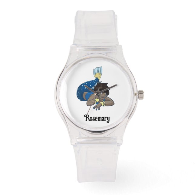 Lady mermaid custom name watch (Front)