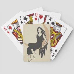 Lady Moon Playing Cards