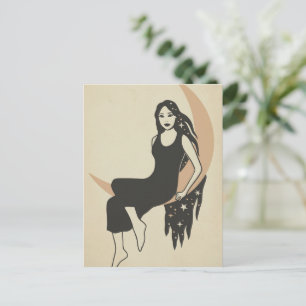 Lady Moon Postcard
