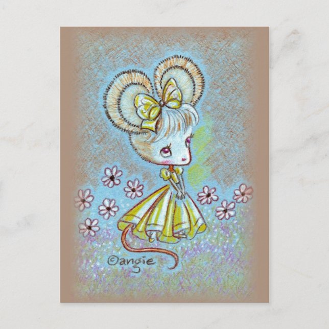 Lady Mouse Postcard (Front)
