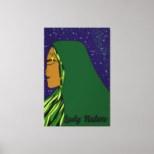 Lady Nature Canvas Print