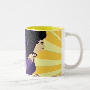 Lady Night Two-Tone Coffee Mug