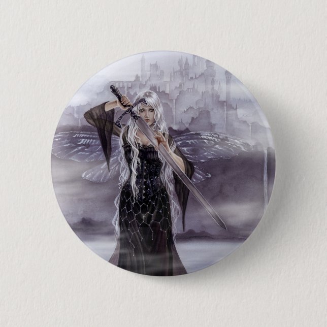 Lady of Avalon Badge/Button 2 Inch Round Button (Front)