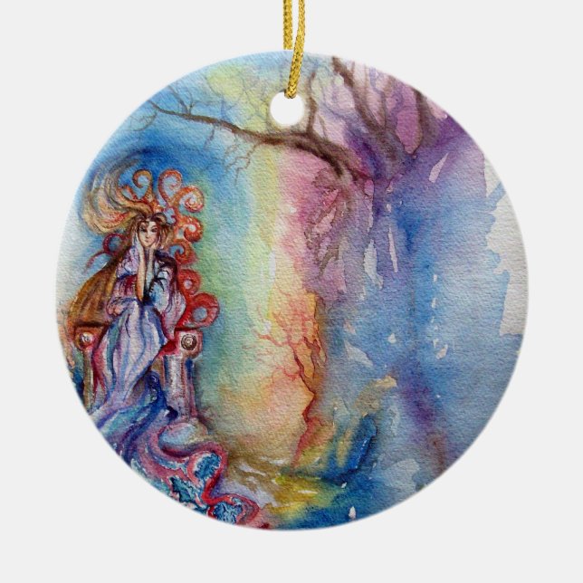 LADY OF LAKE  / Magic and Mystery Ceramic Ornament (Front)