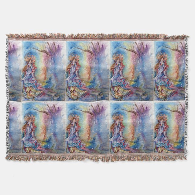 LADY OF LAKE , Magic and Mystery Throw Blanket (Front)