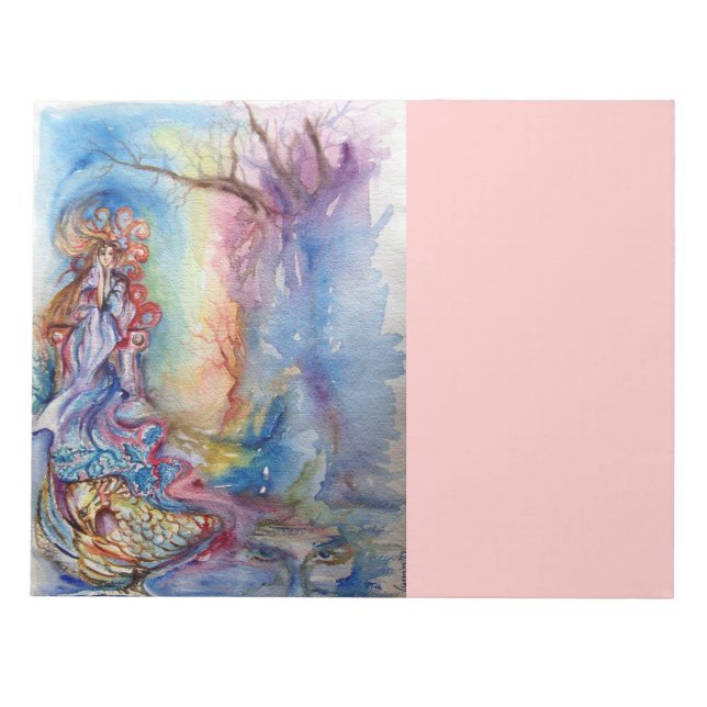 LADY OF LAKE  Magic and Mystery Watercolor Notepad (Front)