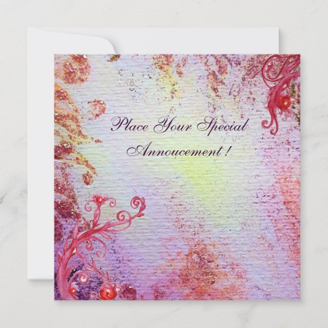 LADY OF LAKE , vibrant bright blue pink (Front)