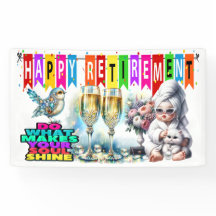Lady of Leisure HAPPY RETIREMENT  BANNER