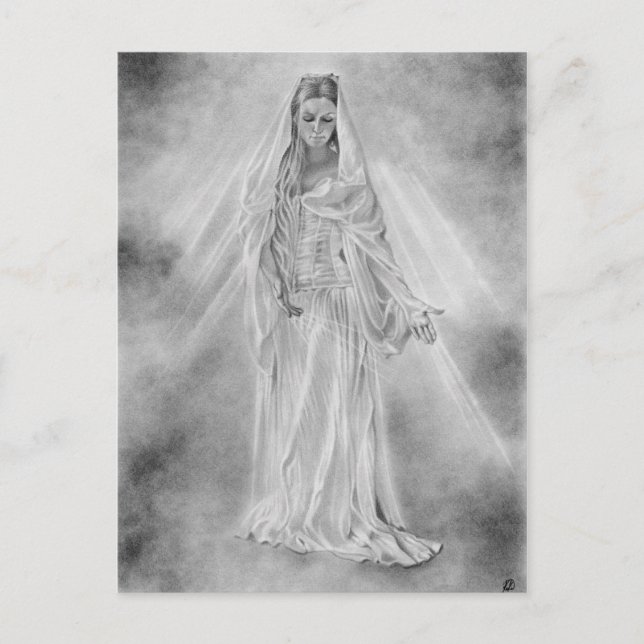 Lady of light Aurora Postcard (Front)