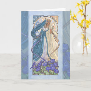 Lady of September Art Nouveau Birthstone Series Card