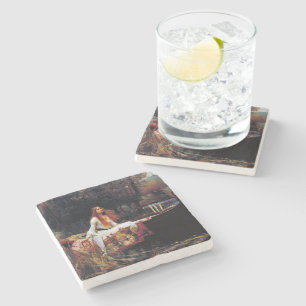 Lady Of Shallot Boat Waterhouse Art Stone Coaster